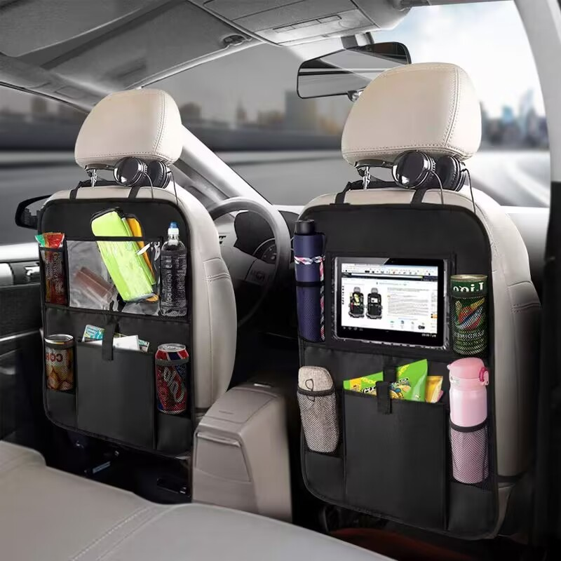 Bolsa de armazenamento multifuncional para encosto de banco de carro