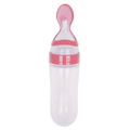 Chupeta Mordedor Alimentadora Bebê De Silicone Porta Fruta Azul e Rosa
