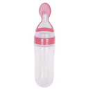 Chupeta Mordedor Alimentadora Bebê De Silicone Porta Fruta Azul e Rosa