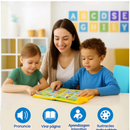 Livro Interativo com Som Infantil Bilíngue Português Inglês Multi Temas Toque Educativo Aprendizagem