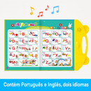 Livro Interativo com Som Infantil Bilíngue Português Inglês Multi Temas Toque Educativo Aprendizagem