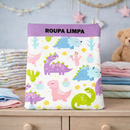 Kit Organizador Infantil 3 Peças Roupa Limpa Suja Creche Escola Viagem Organizador de Maternidade