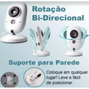 Baba Eletrônica Com Monitor Visão Noturna, Câmera c/ Audio Sensor de Temperatura ALEX