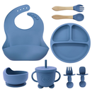 Kit Alimentação Silicone Bebê 8 Peças – Sem Bagunça e Mais Autonomia