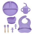 Kit Alimentação Silicone Bebê 8 Peças – Sem Bagunça e Mais Autonomia